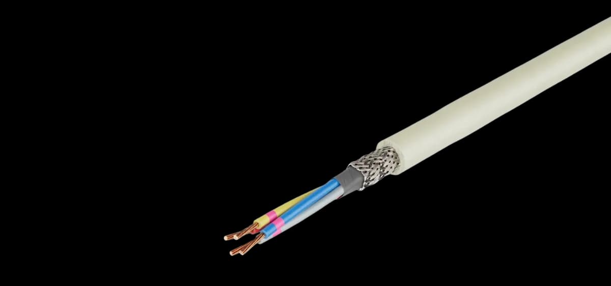 Instrumentacioni kabl za industrijsku elektroniku sa ekranom od kalajisanih Cu žica (JE-LiYCY), parice 0,5 mm², 225 V.